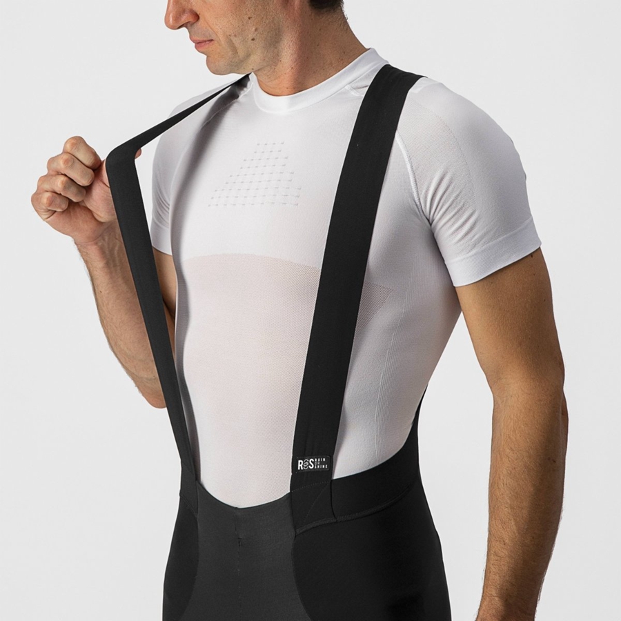 Black / Silver Men Castelli SORPASSO RoS Bib Tights | 238GLWETO