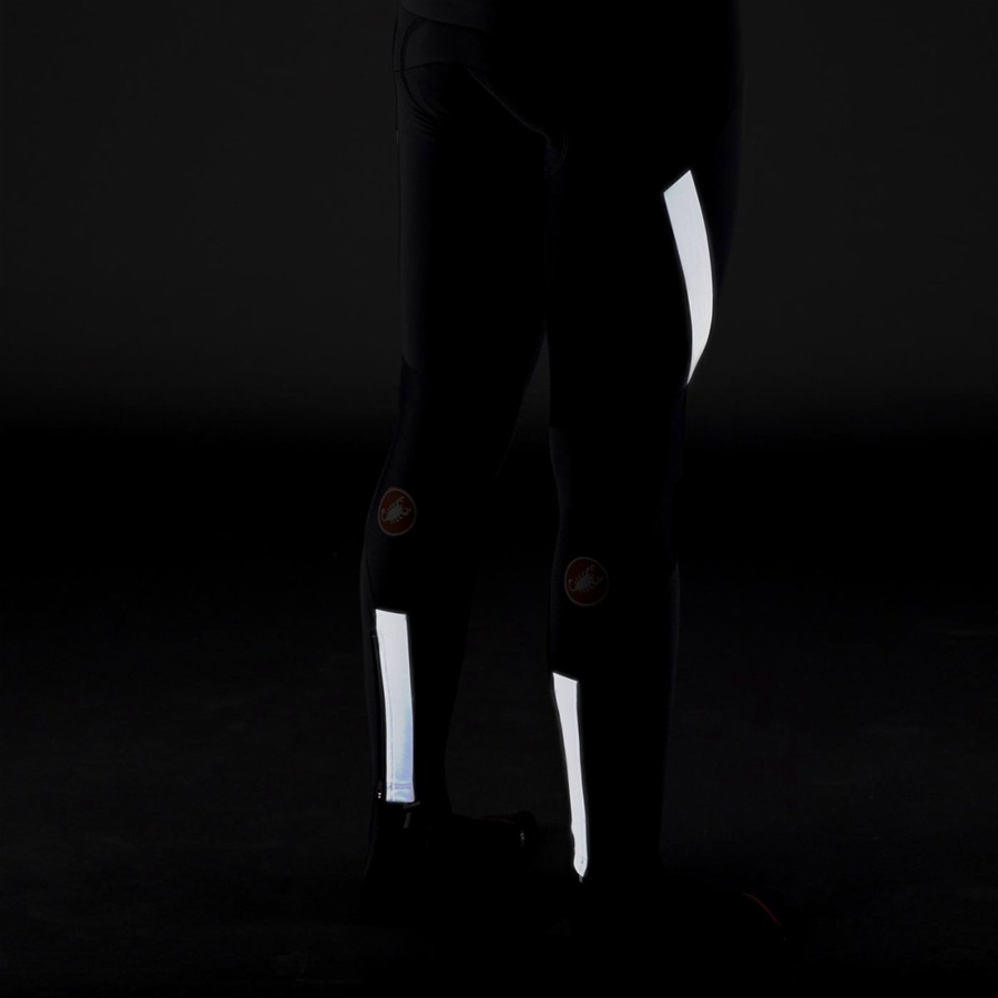 Black / Silver Men Castelli SORPASSO RoS Bib Tights | 238GLWETO