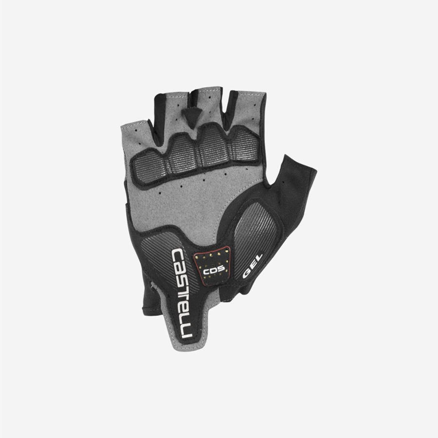 Black / White Men Castelli ARENBERG GEL 2 Gloves | 475IOFJHS