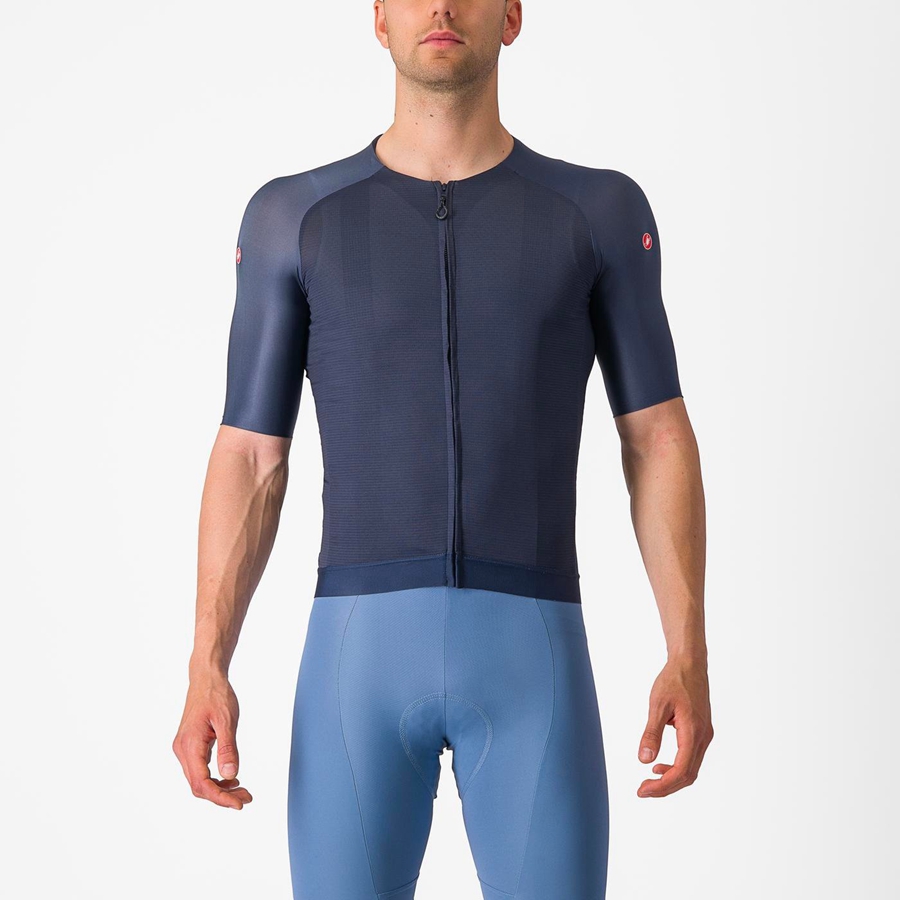 Blue Men Castelli AERO RACE 7.0 Jersey | 926CTLBNO