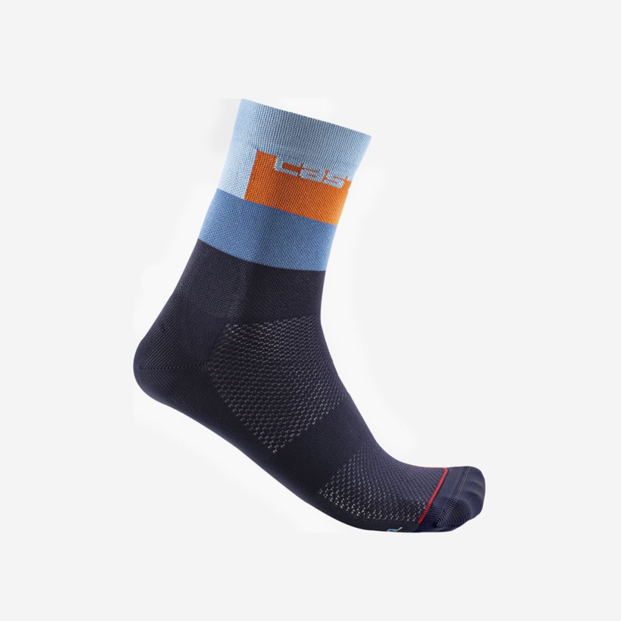 Blue Men Castelli BLOCCO 15 Socks | 475QGKNTW