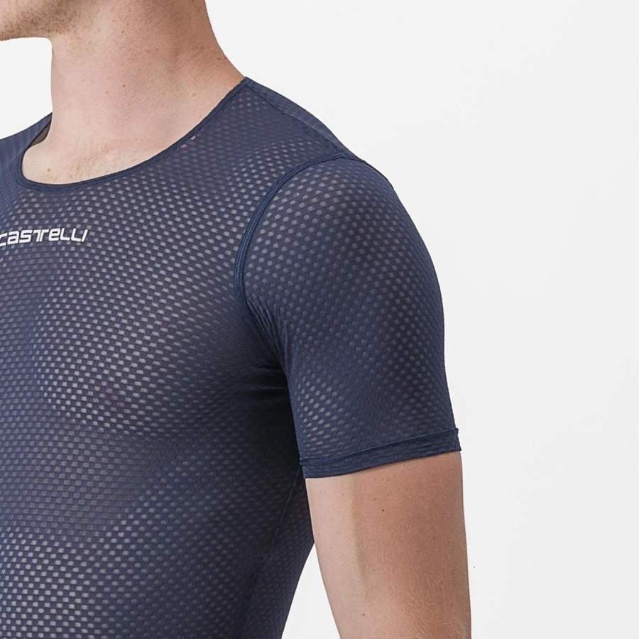 Blue Men Castelli PRO MESH 2.0 SHORT SLEEVE Base Layer | 675AETRYD