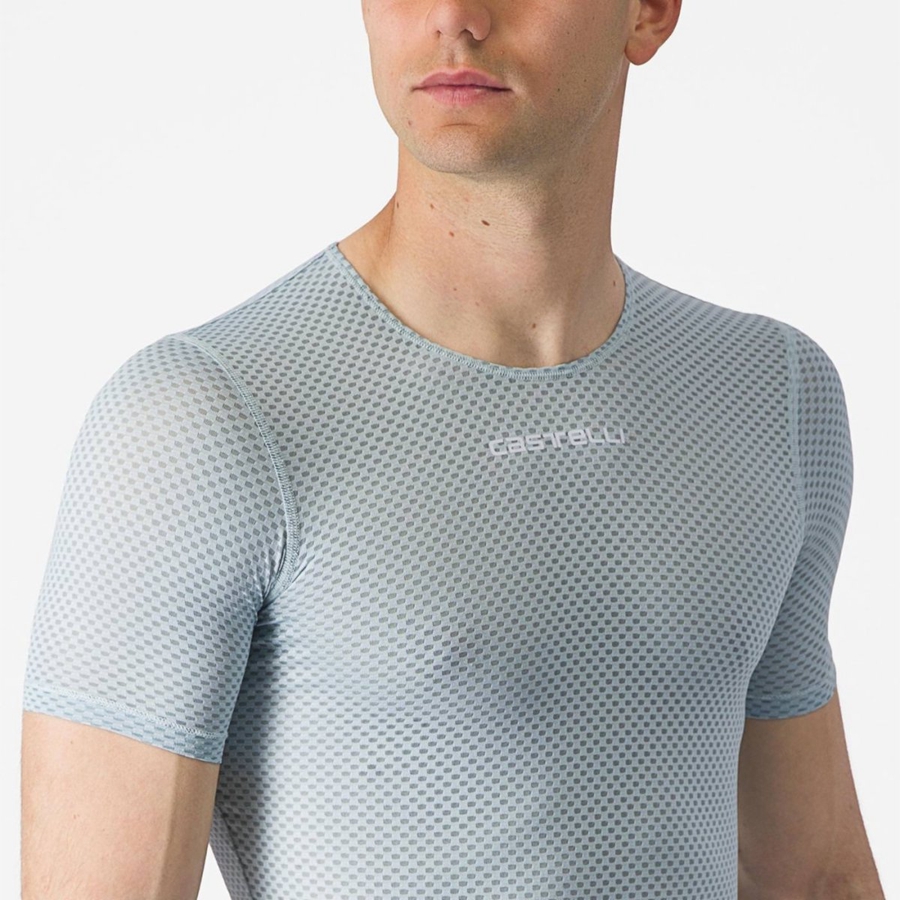 Blue Men Castelli PRO MESH 2.0 SHORT SLEEVE Base Layer | 846XLNJQD