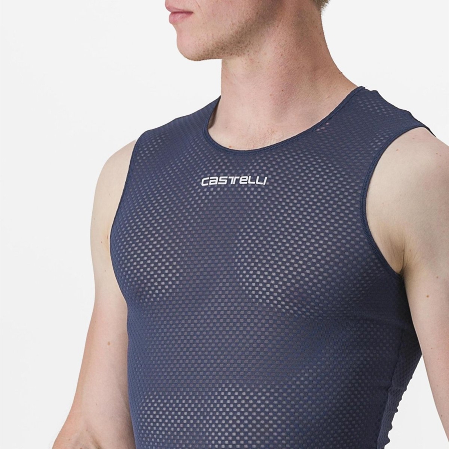 Blue Men Castelli PRO MESH 2.0 SLEEVELESS Base Layer | 635UFIYXS