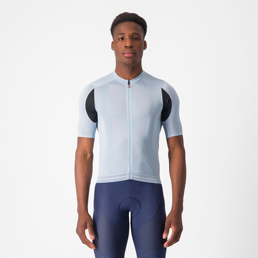 Blue Men Castelli SUPERLEGGERA 3 Jersey | 896ZCRHAP