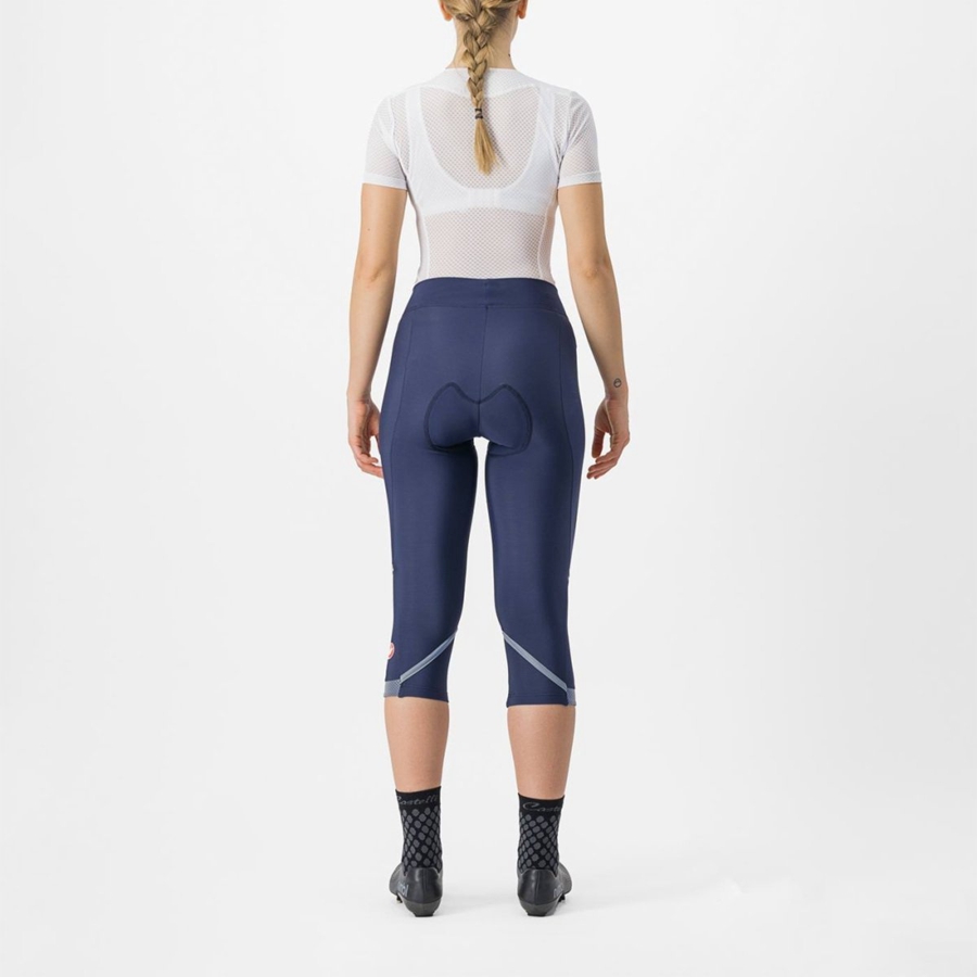 Blue / Silver Women Castelli VELOCISSIMA THERMAL KNICKER Leggings | 641KZQTPY