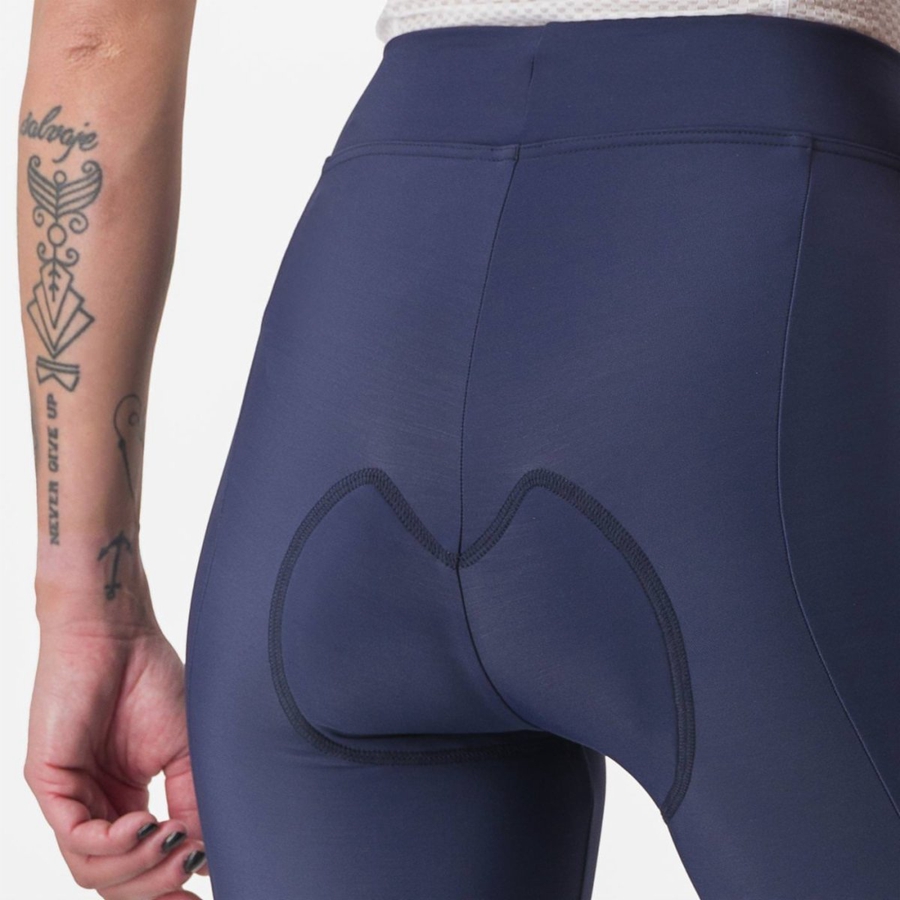 Blue / Silver Women Castelli VELOCISSIMA THERMAL Leggings | 028FJRABM