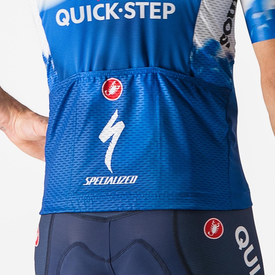 Blue / White Men Castelli COMPETIZIONE 3 Jersey | 745GVIYFJ