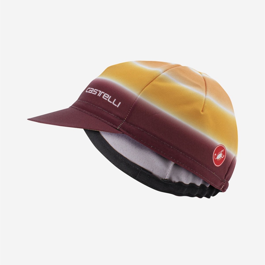 Brown / Burgundy Women Castelli DOLCE Cap | 712LHOPZE