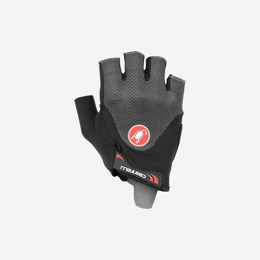 Dark Grey Men Castelli ARENBERG GEL 2 Gloves | 726DQZBCF