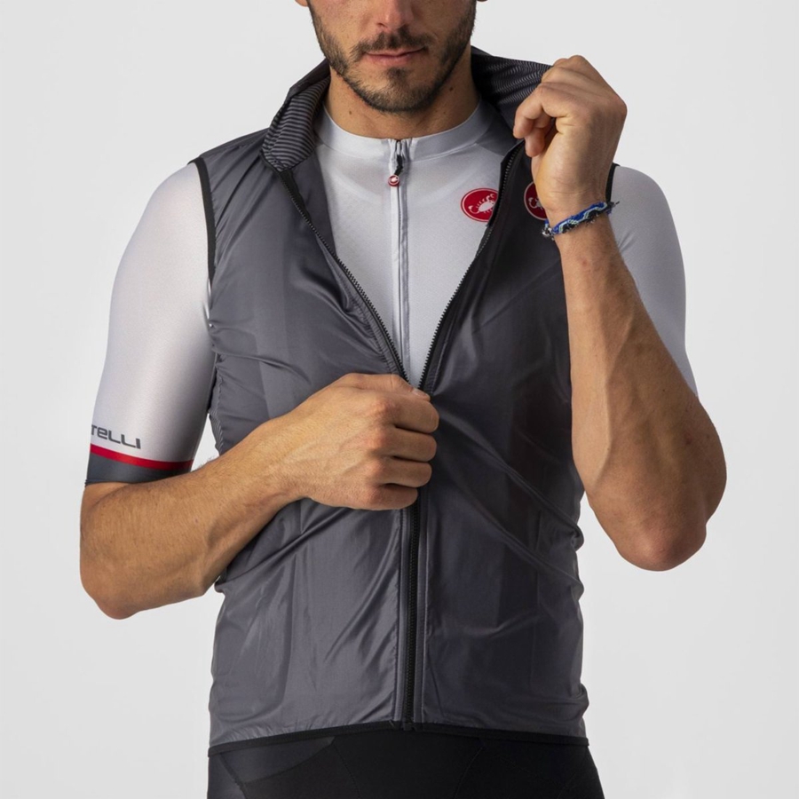 Dark Grey Men Castelli ARIA Vest | 724LMTUNI