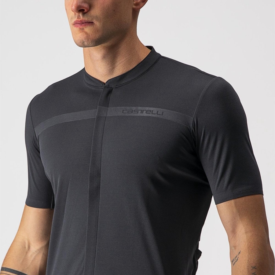 Dark Grey Men Castelli UNLIMITED ALLROAD Jersey | 058BDJYAN