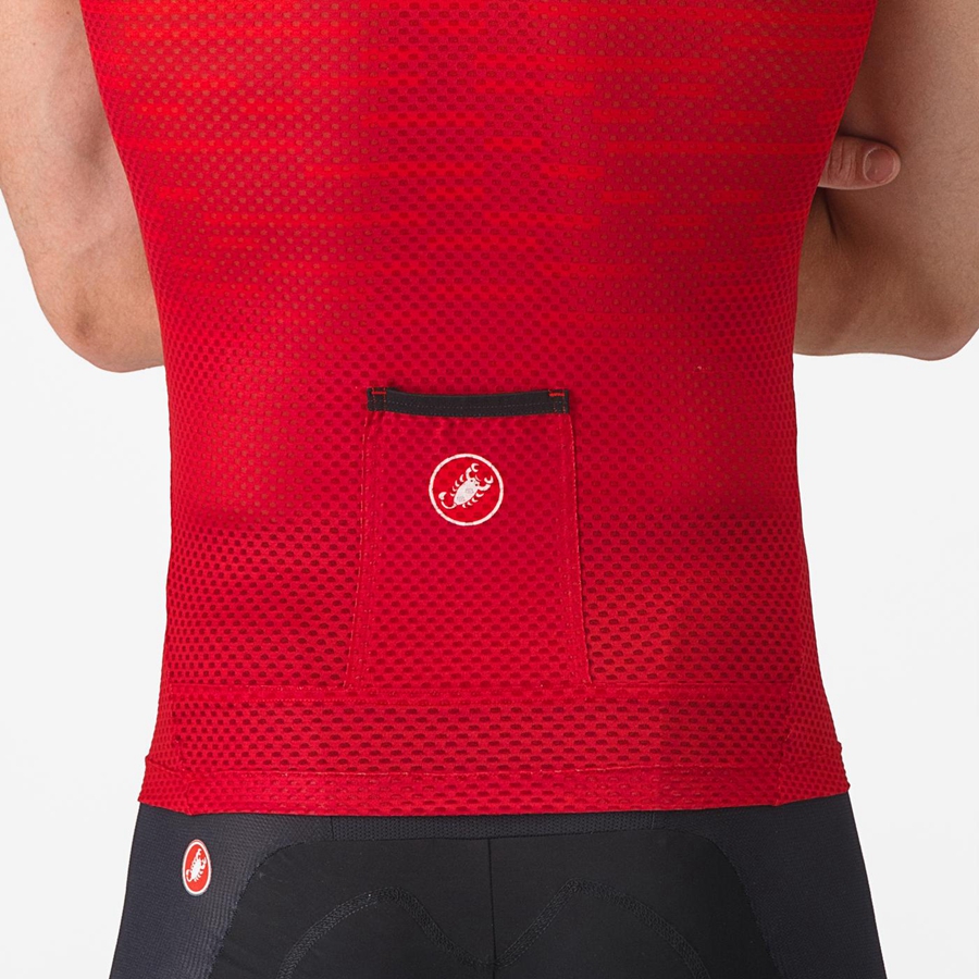 Dark Red Men Castelli INSIDER SLEEVELESS Jersey | 714KUTLRV