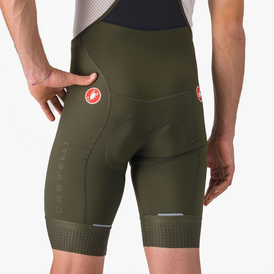 Deep Green Men Castelli COMPETIZIONE Bib Shorts | 068JGYZHO