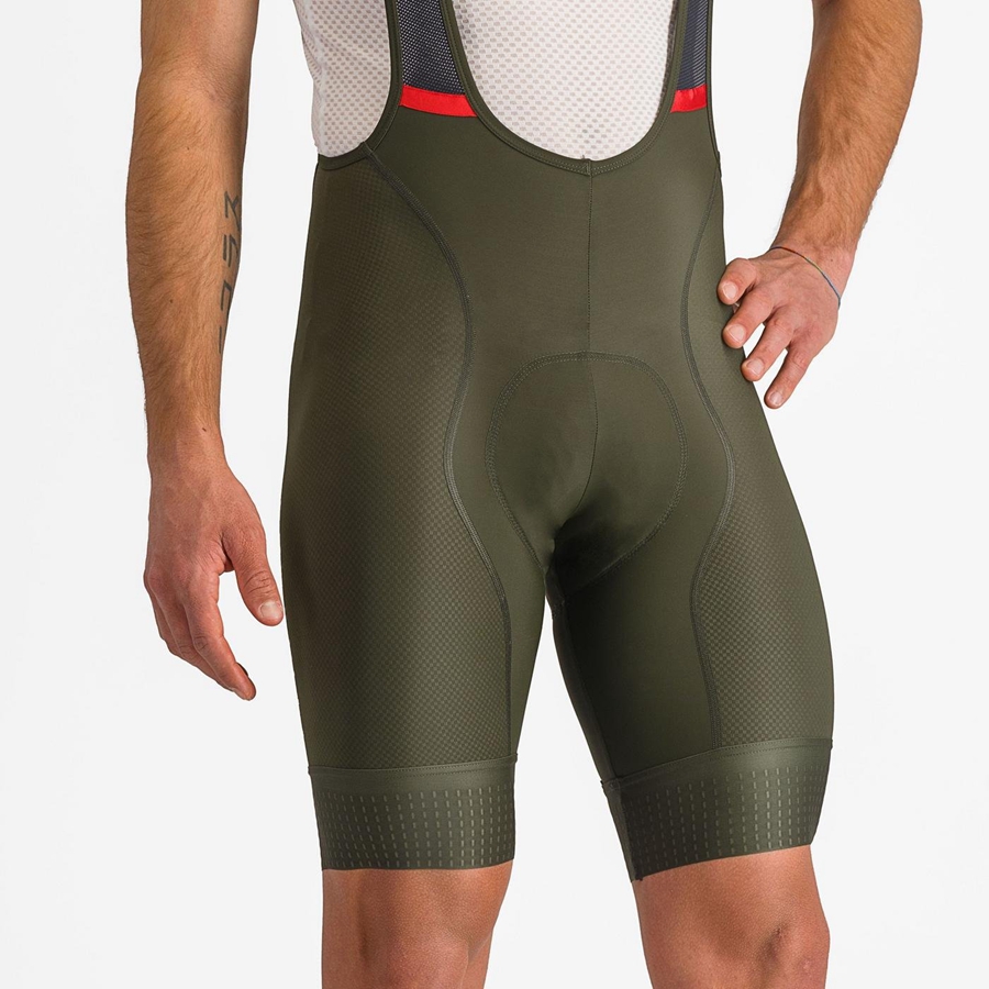 Deep Green Men Castelli COMPETIZIONE Bib Shorts | 068JGYZHO