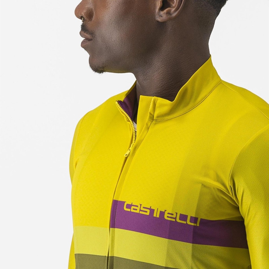 Green Men Castelli A BLOCCO Jersey | 094NEIOUR