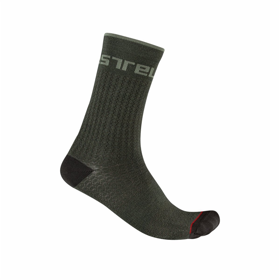 Green Men Castelli DISTANZA 20 Socks | 458UJTQSD