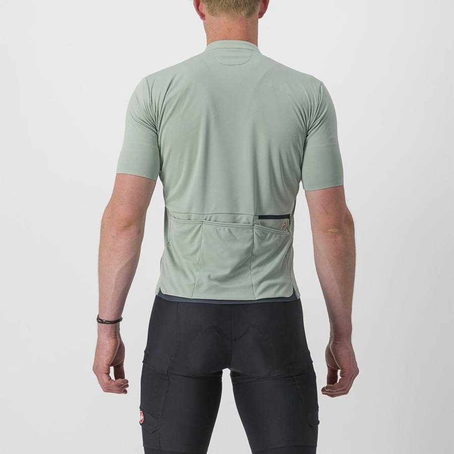 Green Men Castelli UNLIMITED ALLROAD Jersey | 610QGUCNF