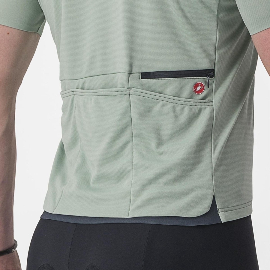 Green Men Castelli UNLIMITED ALLROAD Jersey | 610QGUCNF