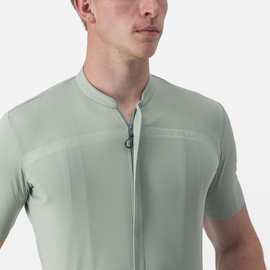 Green Men Castelli UNLIMITED ALLROAD Jersey | 610QGUCNF