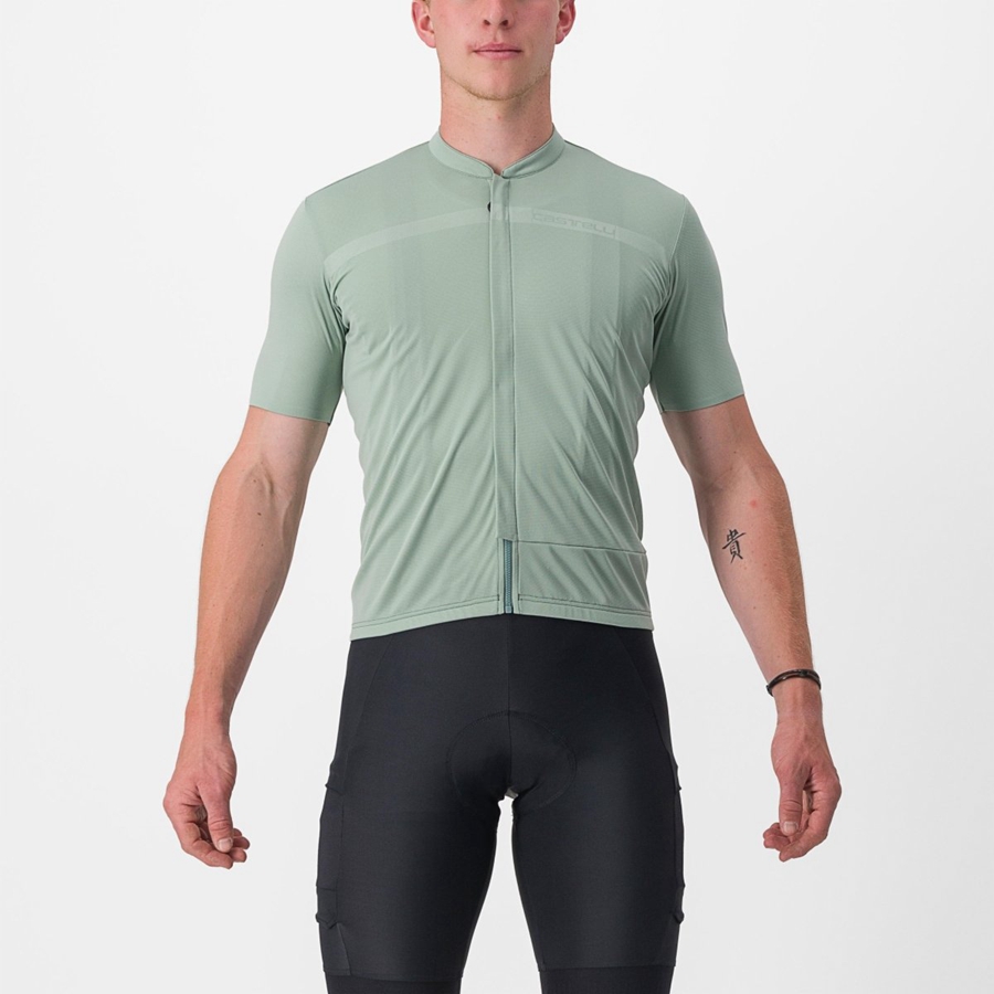 Green Men Castelli UNLIMITED ALLROAD Jersey | 610QGUCNF