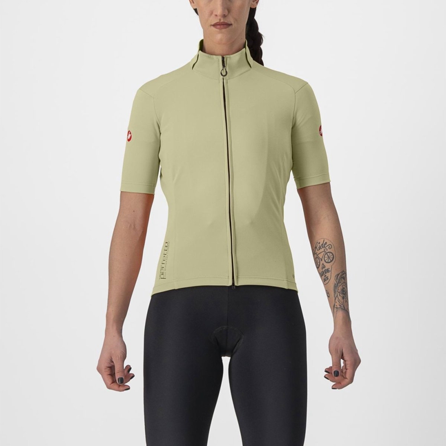 Green Women Castelli PERFETTO RoS 2W WIND Jackets | 703CNAGSP