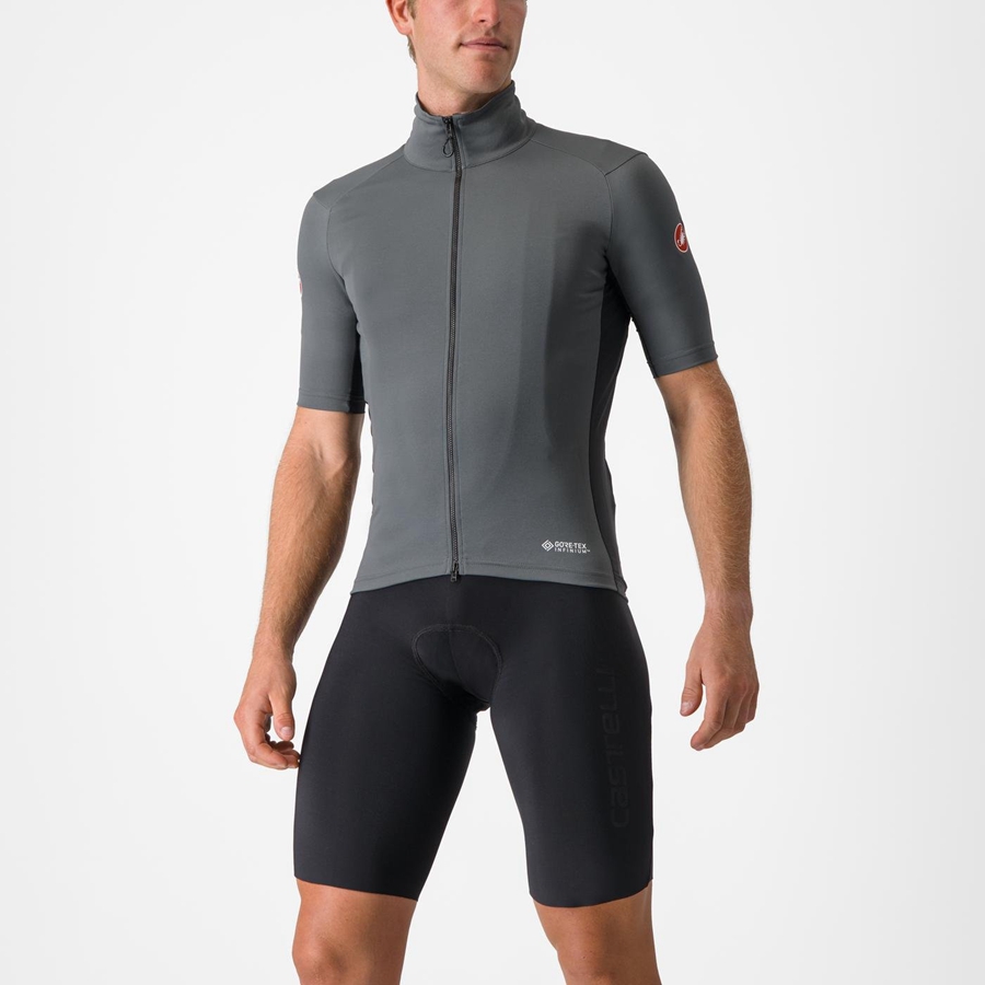 Grey Men Castelli PERFETTO RoS 2 WIND Jackets | 495BQZFTS