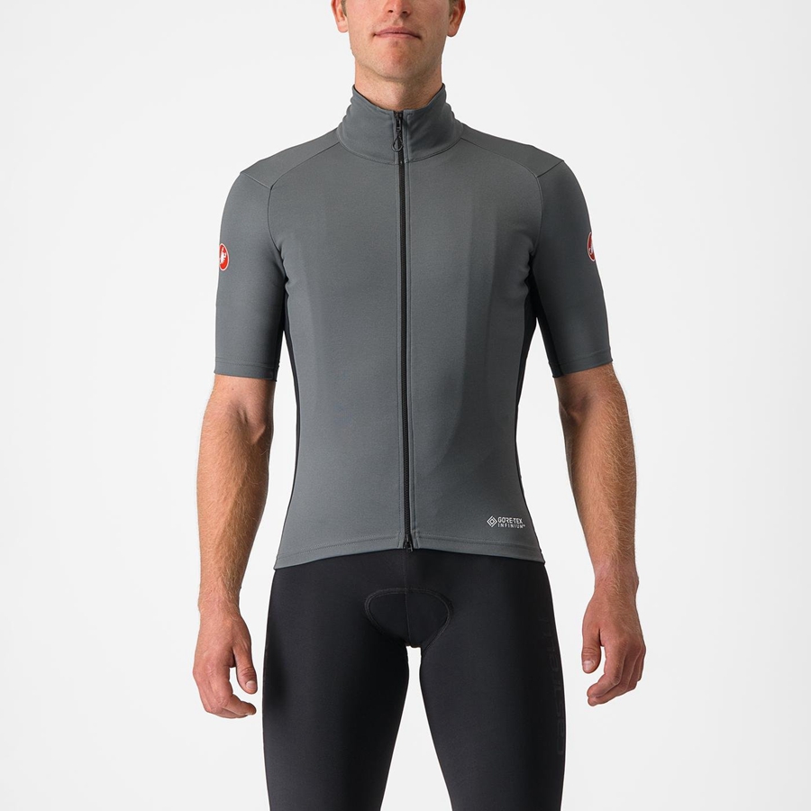 Grey Men Castelli PERFETTO RoS 2 WIND Jackets | 495BQZFTS