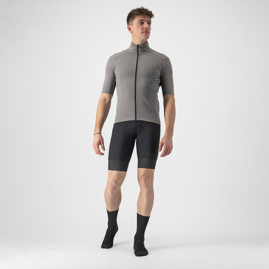 Grey Men Castelli PERFETTO RoS 2 WIND Jackets | 628WOQTLH