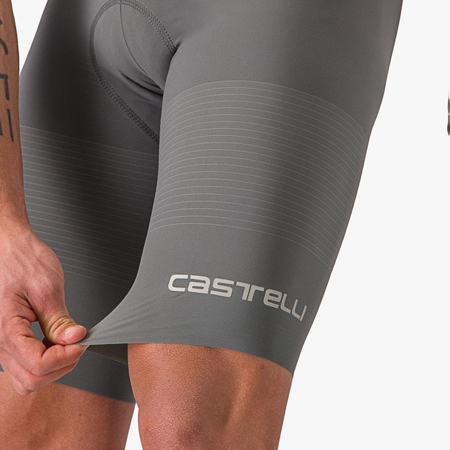 Grey Men Castelli PREMIO Bib Shorts | 517JXPBVA