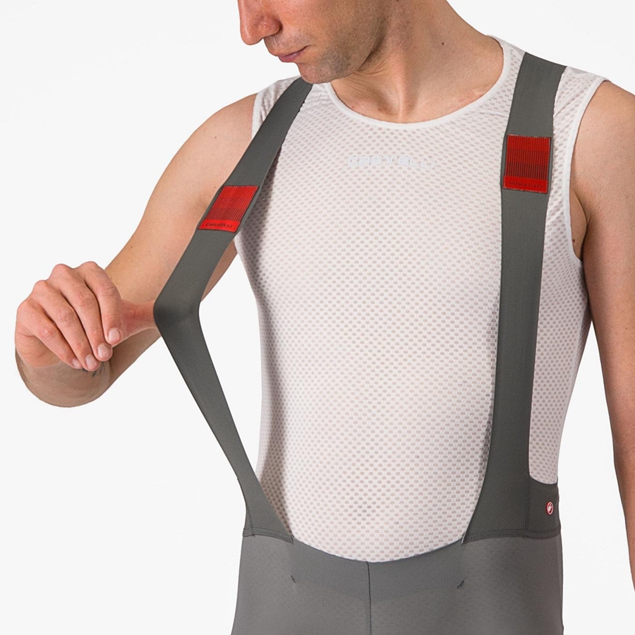 Grey Men Castelli PREMIO Bib Shorts | 517JXPBVA