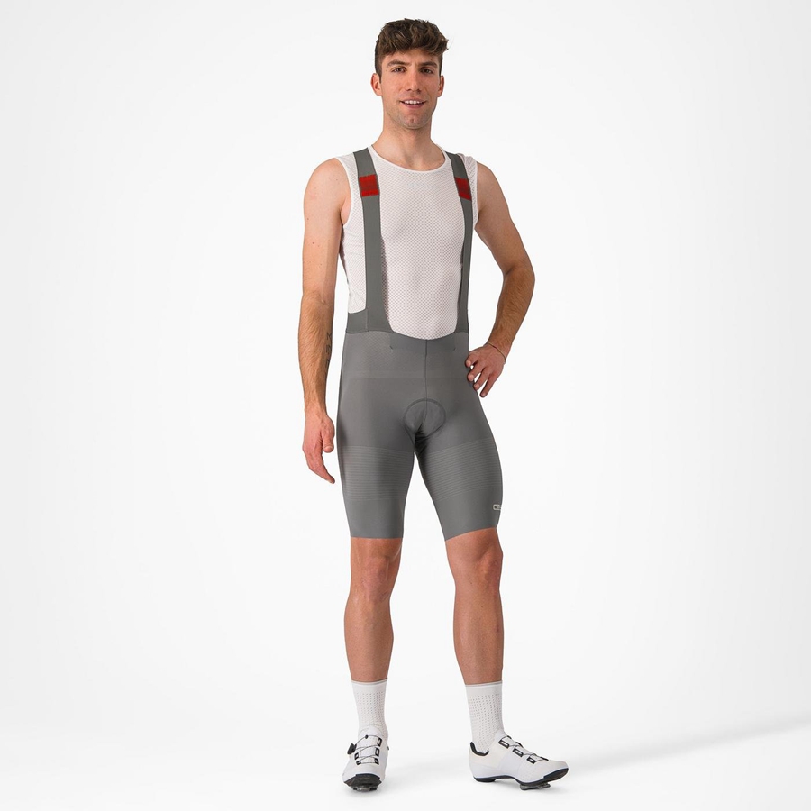 Grey Men Castelli PREMIO Bib Shorts | 517JXPBVA