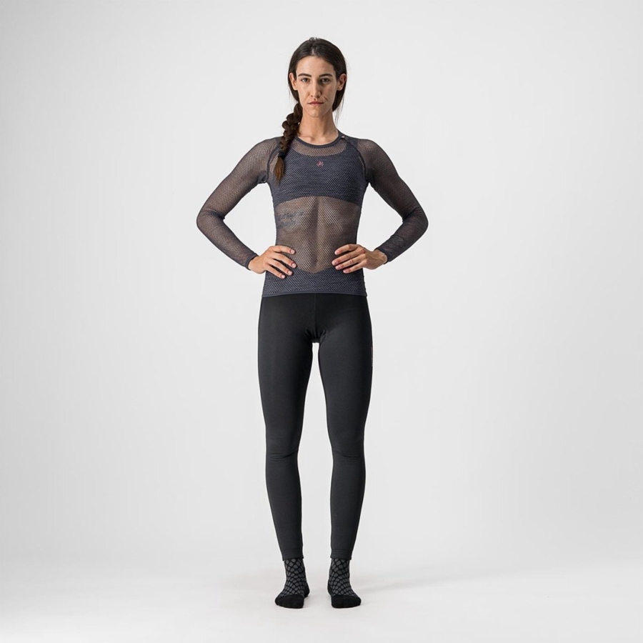 Grey Women Castelli MIRACOLO W LONG SLEEVE Base Layer | 670QRJLUG