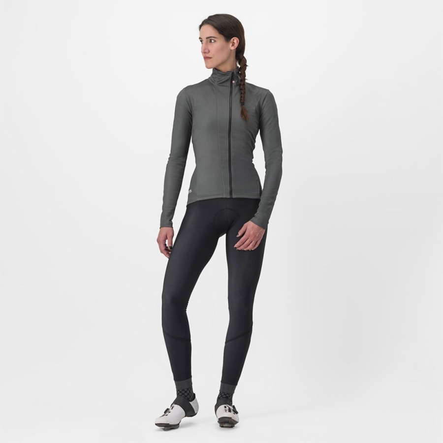 Grey Women Castelli TRANSITION 2 W Jackets | 248ZEIVFJ