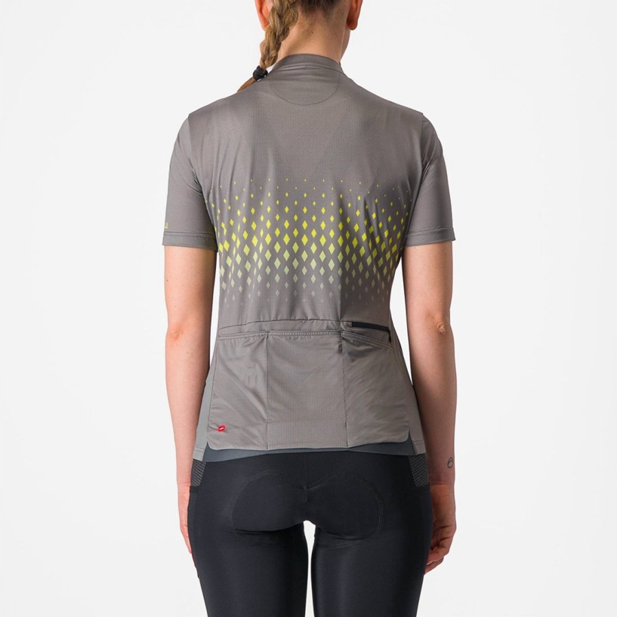 Grey Women Castelli UNLIMITED SENTIERO 3 Jersey | 921PHCZJY