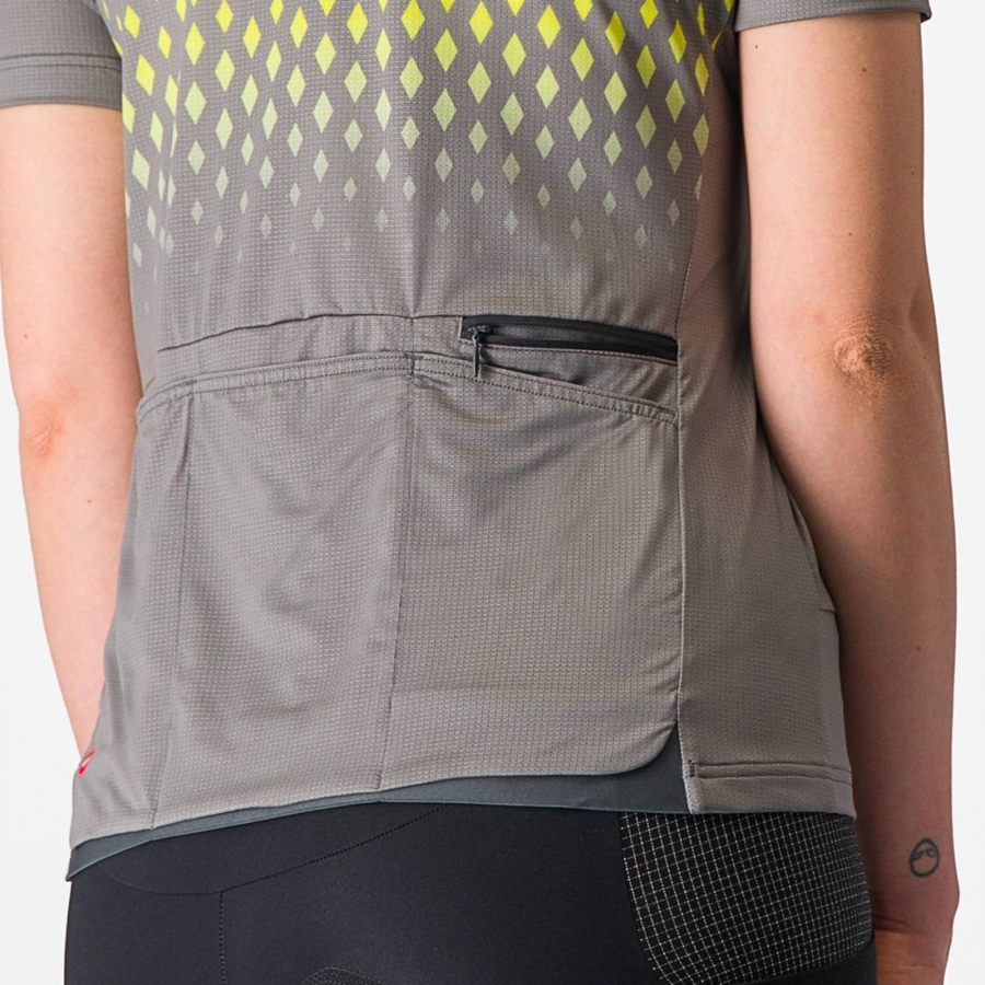 Grey Women Castelli UNLIMITED SENTIERO 3 Jersey | 921PHCZJY