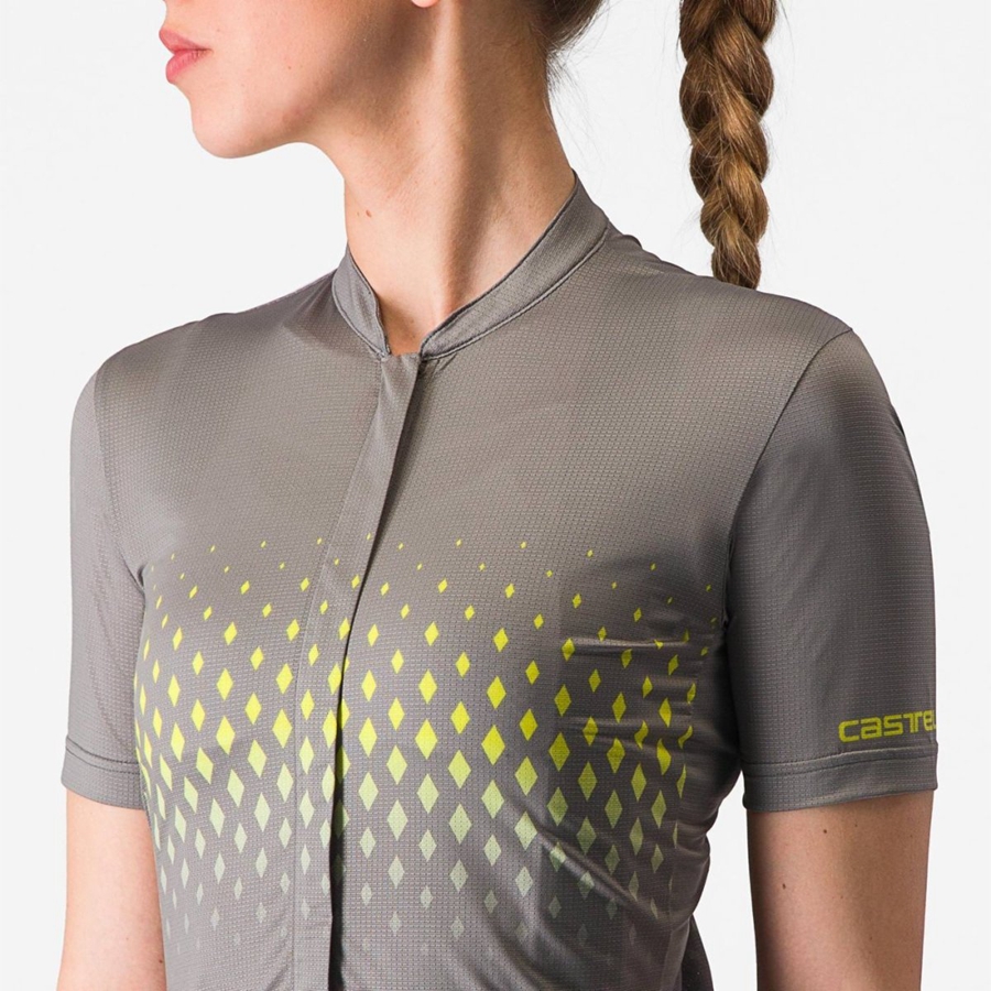 Grey Women Castelli UNLIMITED SENTIERO 3 Jersey | 921PHCZJY