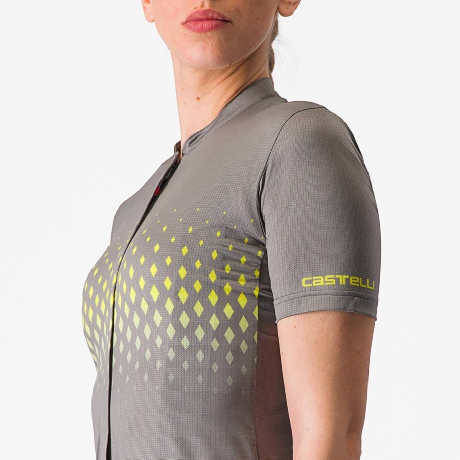 Grey Women Castelli UNLIMITED SENTIERO 3 Jersey | 921PHCZJY