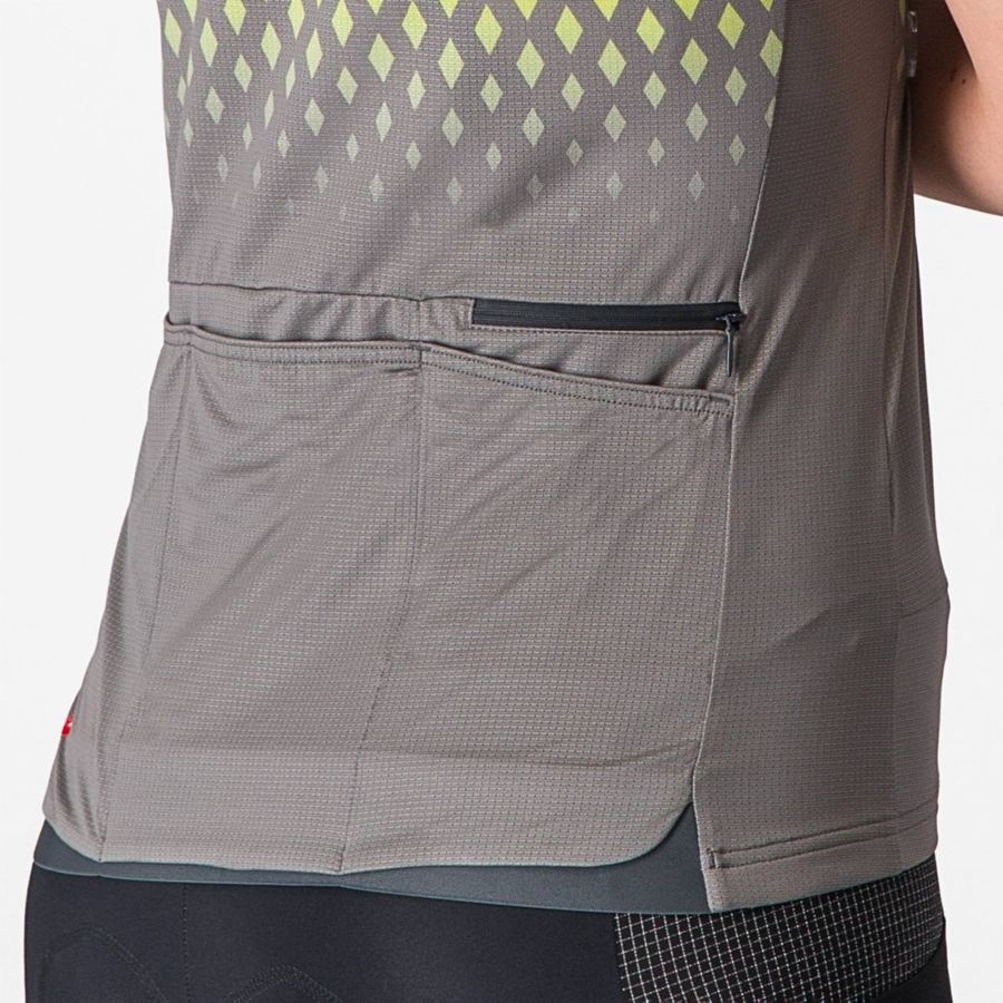 Grey Women Castelli UNLIMITED SENTIERO 3 Jersey | 921PHCZJY