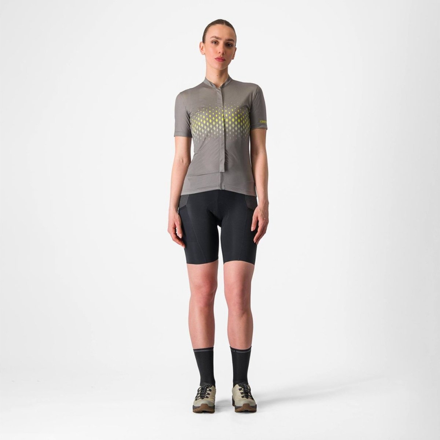 Grey Women Castelli UNLIMITED SENTIERO 3 Jersey | 921PHCZJY