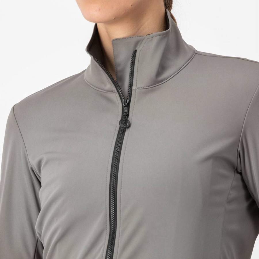 Grey Women Castelli VENTO TRAIL Jackets | 917NTAHKF