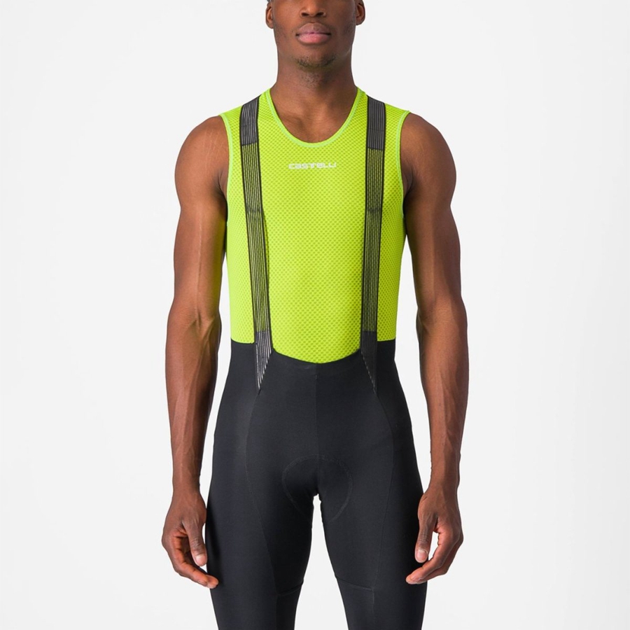 Light Green Men Castelli PRO MESH 2.0 SLEEVELESS Base Layer | 419XCERHS