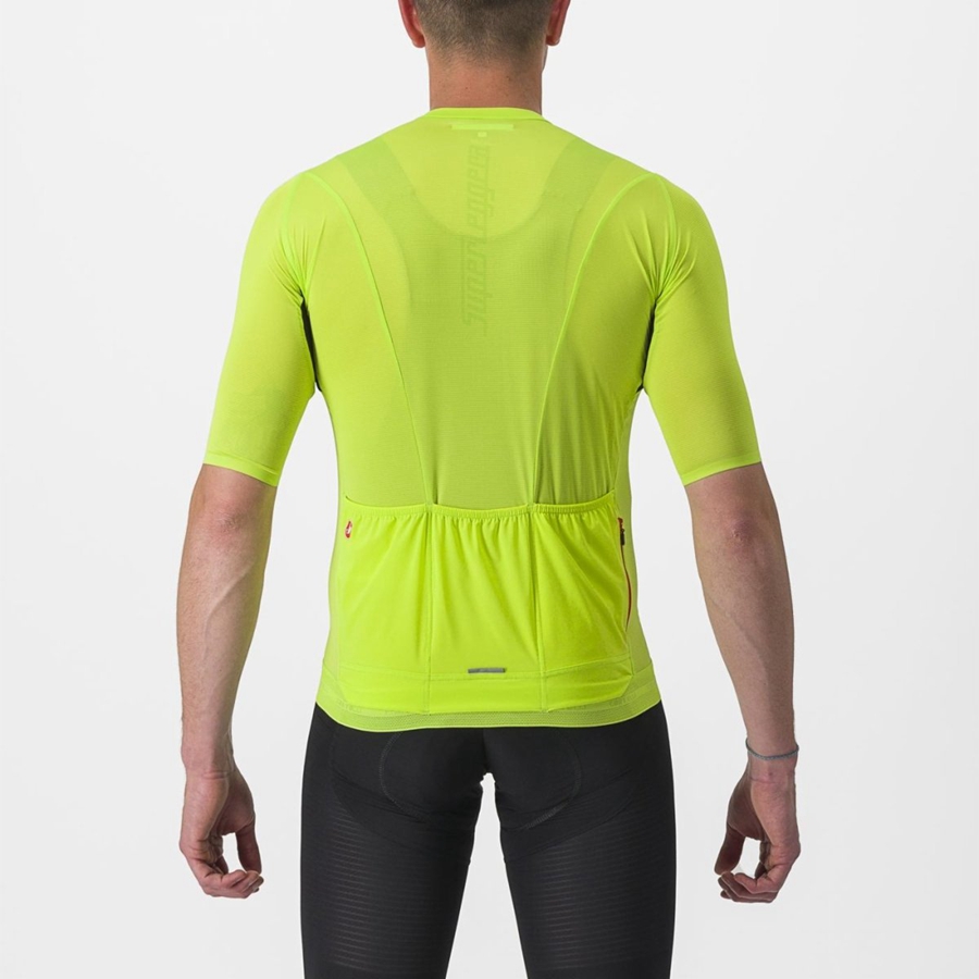 Light Green Men Castelli SUPERLEGGERA 3 Jersey | 203BTYAXP