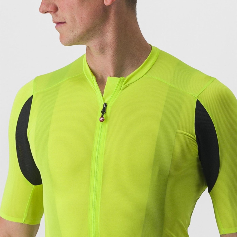 Light Green Men Castelli SUPERLEGGERA 3 Jersey | 203BTYAXP