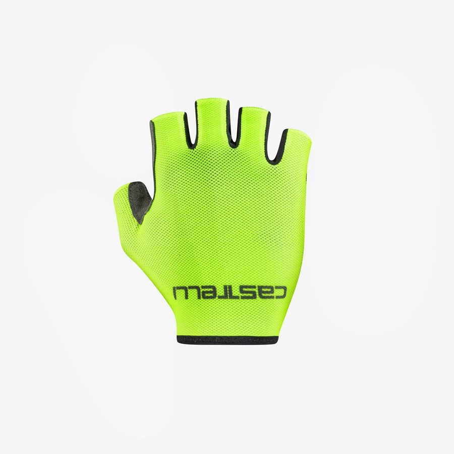 Light Green Men Castelli SUPERLEGGERA SUMMER. Gloves | 346XVOJAB