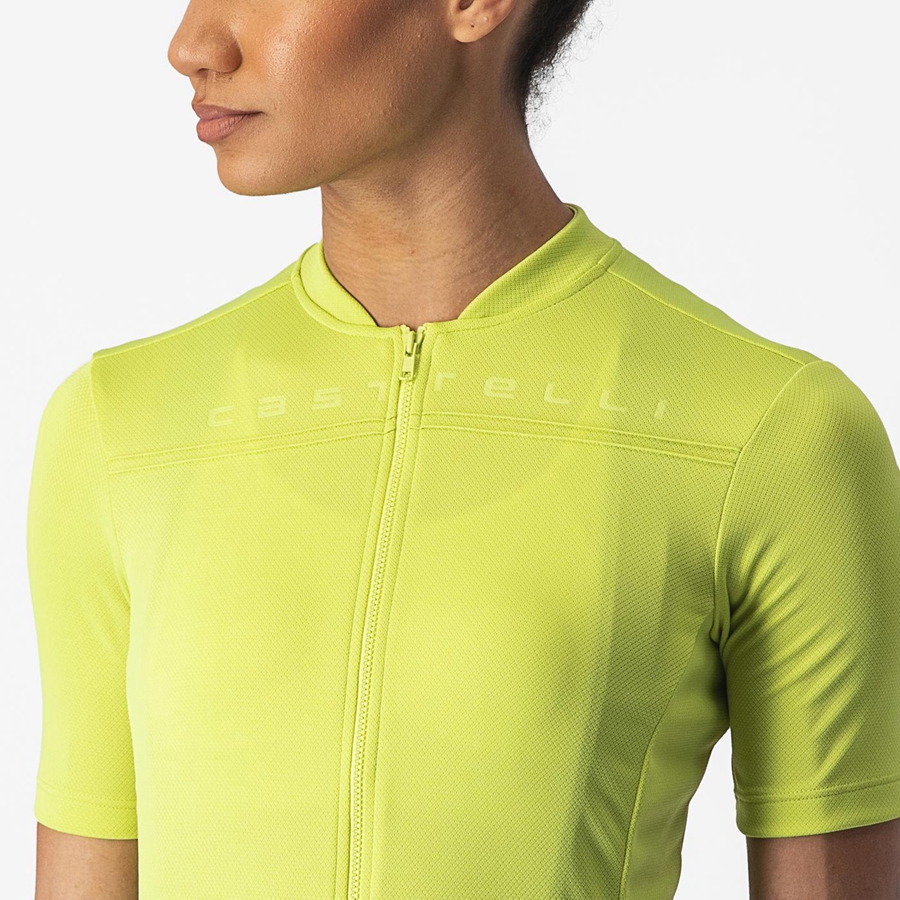 Light Green Women Castelli ANIMA 4 Jersey | 730HDPCZI