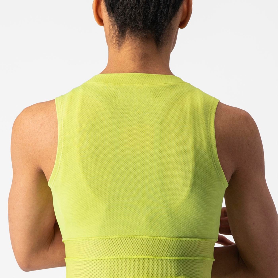 Light Green Women Castelli ANIMA 4 SLEEVELESS Jersey | 318JXLGFE