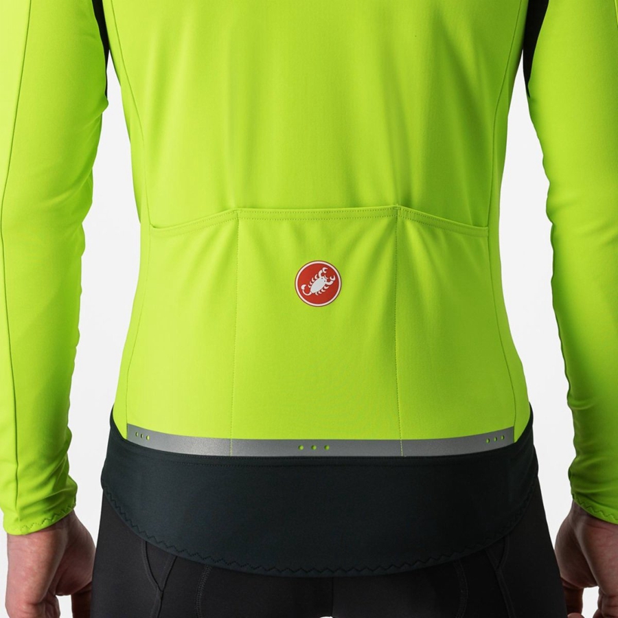 Light Green / Dark Grey Men Castelli PERFETTO RoS 2 Jackets | 187KQDONZ