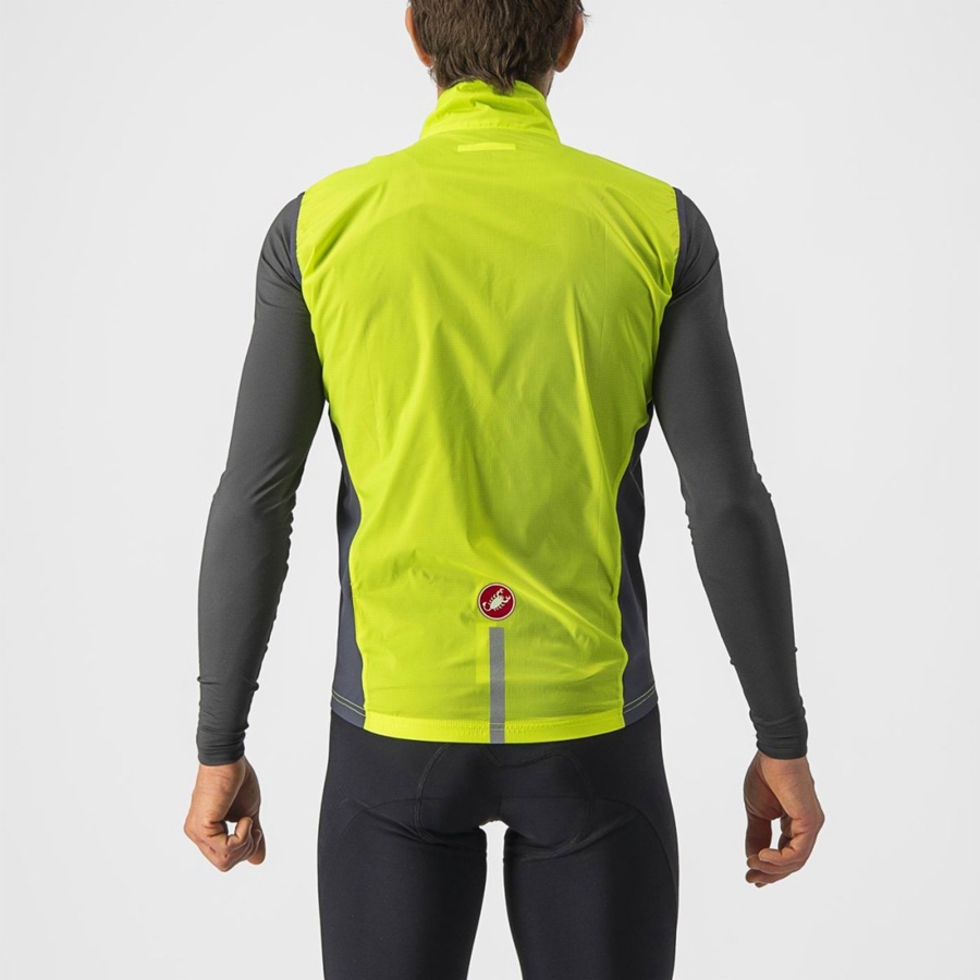 Light Green / Dark Grey Men Castelli SQUADRA STRETCH Vest | 267KFNCIB