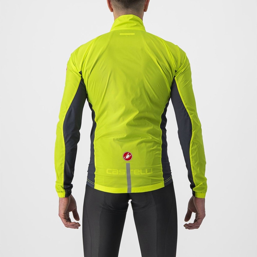 Light Green / Dark Grey Men Castelli SQUADRA STRETCH Protection | 863UJYDEH